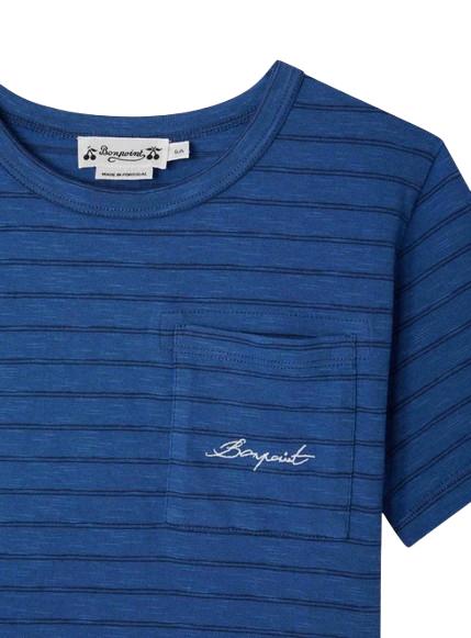 26SS [키즈] 봉쁘앙 티셔츠 S06BTSK00011 273 Blue - BONPOINT