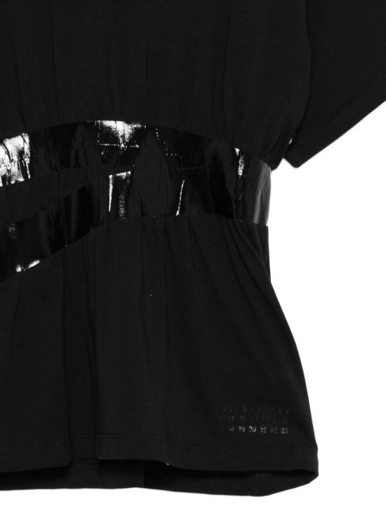 26SS [키즈] MM6 메종마르지엘라 티셔츠 M60981MM02Y M6900 Black - MM6 MAISON MARGIELA