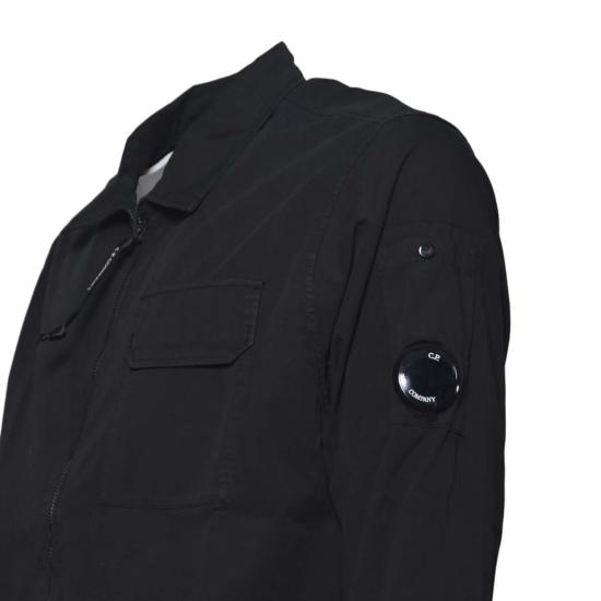 26SS 씨피 컴퍼니 오가닉 개버딘 지퍼 셔츠 RCCMOS705A110143G 999 Black - C.P. COMPANY