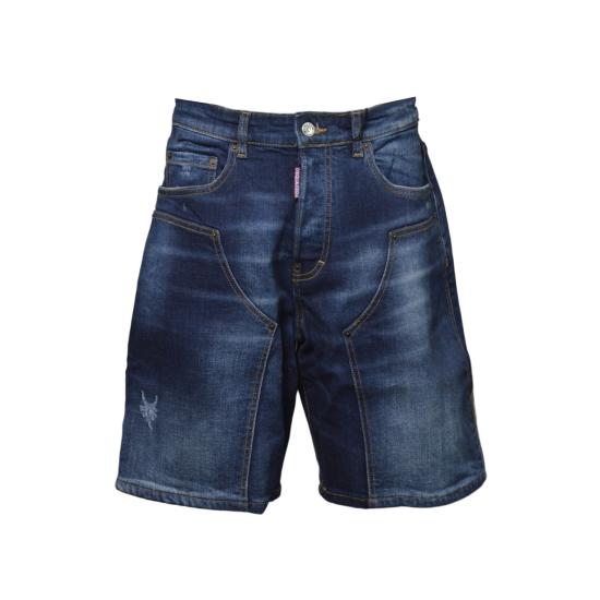 26SS [키즈] 디스퀘어드2 쇼츠/버뮤다 DQ3212D0AFS DQ01 Denim
