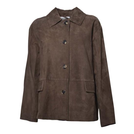 26SS 에스막스마라 가죽 자켓 2619441011600 002 Brown