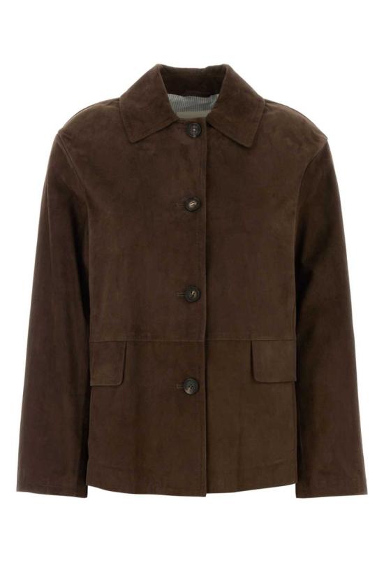 26SS 에스막스마라 가죽 자켓 2619441011600 002 Brown