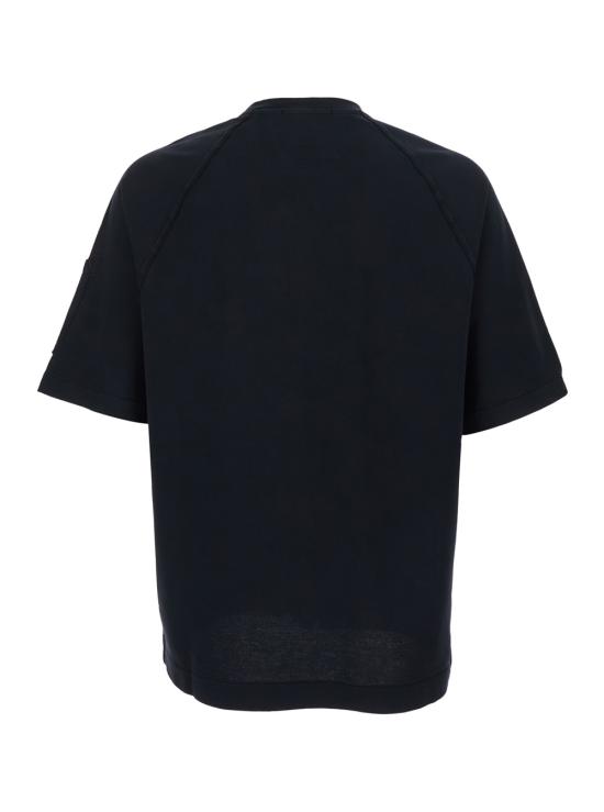 26SS 씨피 컴퍼니 라이트 플리스 숏슬리브 스웨트셔츠 20CMSS034A002246G 999 Black - C.P. COMPANY