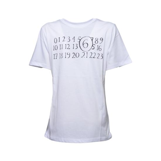 26SS [키즈] MM6 메종마르지엘라 티셔츠 M61020MM02Y M6100 White