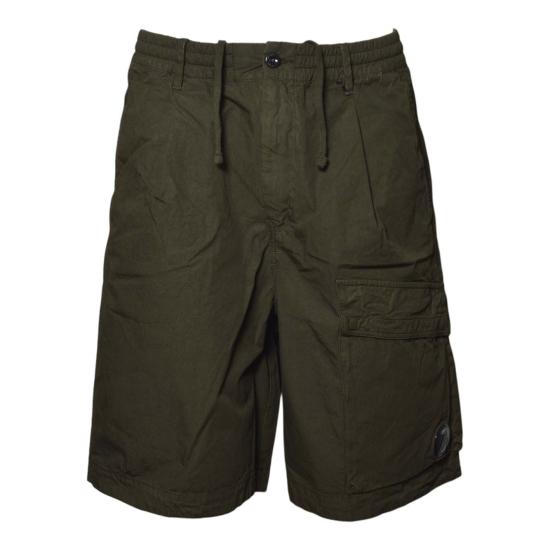 26SS 씨피 컴퍼니 스트레치 사틴 카고 렌즈 쇼츠 20CMBE127A110325G 683 Green