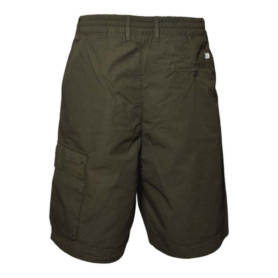 26SS 씨피 컴퍼니 스트레치 사틴 카고 렌즈 쇼츠 20CMBE127A110325G 683 Green - C.P. COMPANY