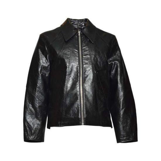 26SS 세퍼 가죽 자켓 MSS25DUKEFAU BLACK Black