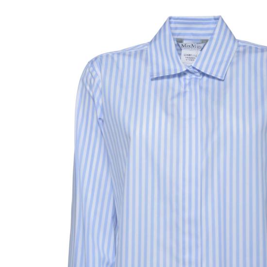 26SS 막스마라 블라우스 2611111111600 002 Azzurro Bianco - MAX MARA