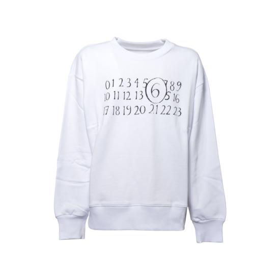 26SS [키즈] MM6 메종마르지엘라 트레이닝 상의 M61009MM02X White
