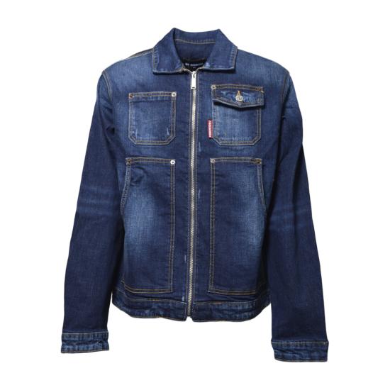 26SS [키즈] 디스퀘어드2 캐주얼 자켓 DQ3239D0AFS DQ01 Denim