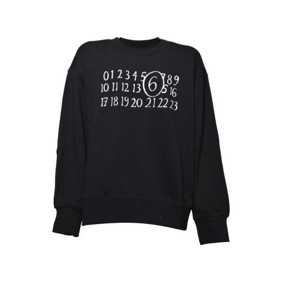 26SS [키즈] MM6 메종마르지엘라 트레이닝 상의 M61009MM02X M6900 Black