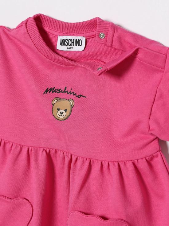 26SS [키즈] 모스키노 점프수트 MDV0DGLCA19 50533 Pink - MOSCHINO