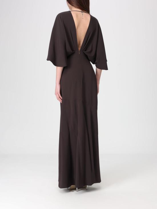 26SS 아뇨나 롱 원피스 TR1105 U5074 M74 Brown - AGNONA