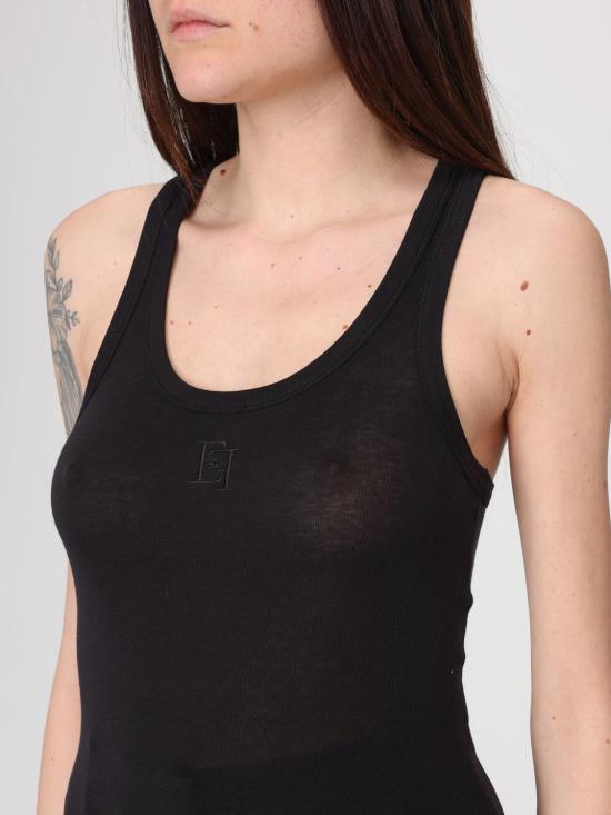 26SS 엘리자베타프랜치 민소매 티셔츠 CN77B61E2 110 Black - ELISABETTA FRANCHI