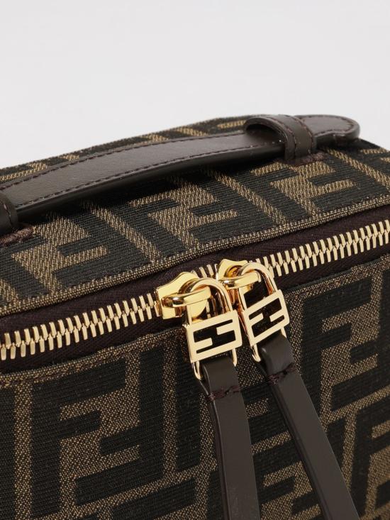 26SS 펜디 배니티 FF 자카드 패브릭 미니백 8BS108AFPM F1GL7 Dark - FENDI