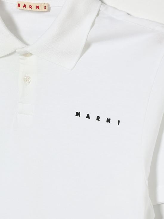 26SS [키즈] 마르니 폴로 셔츠 M01770M00RF 0M100 White - MARNI