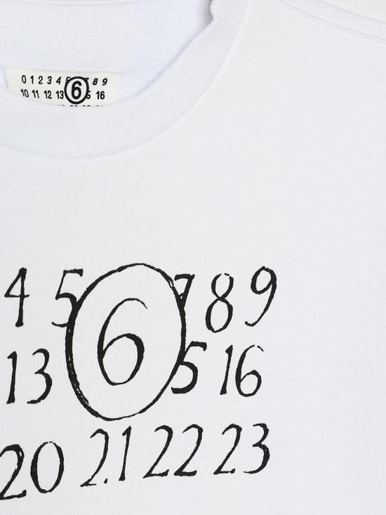 26SS [키즈] MM6 메종마르지엘라 풀오버 M61009MM02X M6100 White - MM6 MAISON MARGIELA