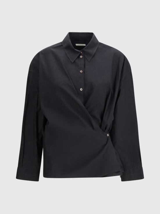 26SS 르메르 스트레이트 칼라 트위스트 셔츠 SH1141LF1500 BK998 Ink - LEMAIRE