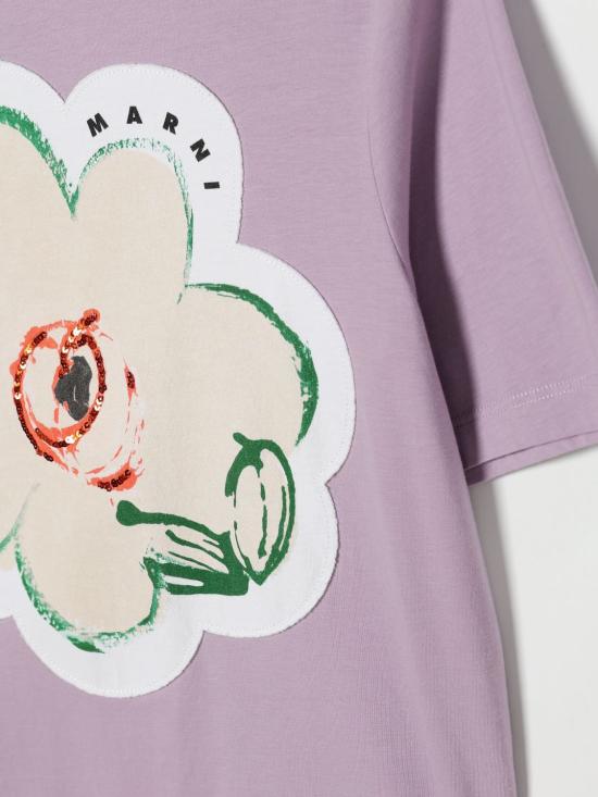26SS [키즈] 마르니 티셔츠 M01672M00HZ 0M612 Violet - MARNI