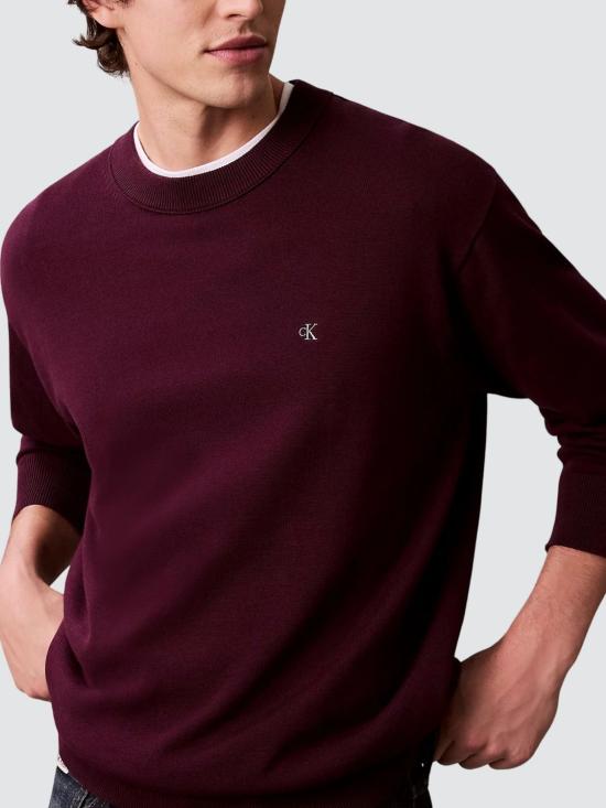 26SS 캘빈클라인 스웨터 LV04RC309G 5FL Plum - CALVIN KLEIN