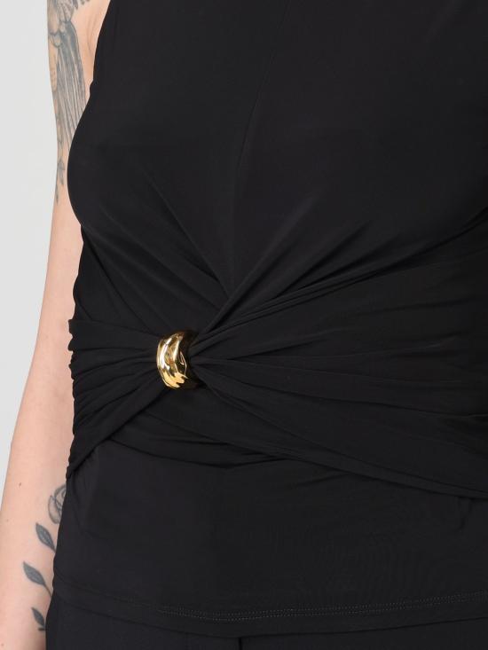 26SS 엘리자베타프랜치 민소매 티셔츠 TO03761E2 110 Black - ELISABETTA FRANCHI