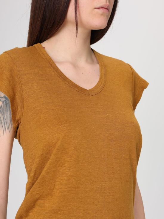 26SS 이자벨마랑에뚜왈 반팔 티셔츠 TS0014FBB1N17E 50CA Brown - ISABEL MARANT ETOILE