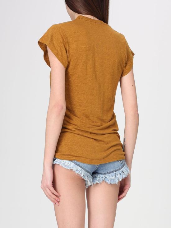 26SS 이자벨마랑에뚜왈 반팔 티셔츠 TS0014FBB1N17E 50CA Brown - ISABEL MARANT ETOILE