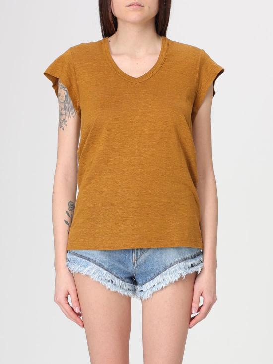 26SS 이자벨마랑에뚜왈 반팔 티셔츠 TS0014FBB1N17E 50CA Brown