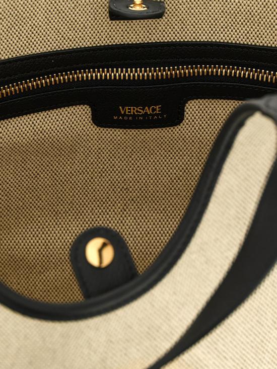 26SS 베르사체 라 메두사 캔버스 토트백 10222101A03494 2K86V Natural - VERSACE
