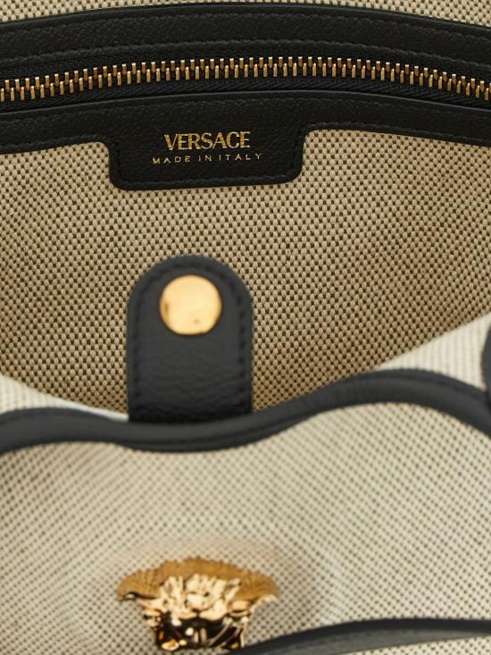 26SS 베르사체 라 메두사 캔버스 미니 토트백 10225851A03494 2K86V Beige - VERSACE