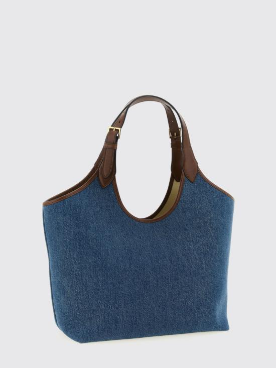 26SS 베르사체 라 메두사 데님 토트백 10222101A17151 2U6EV Denim - VERSACE