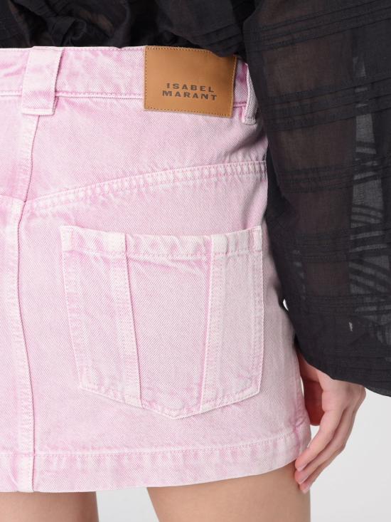 26SS 이자벨마랑에뚜왈 숏 스커트 JU0448FAD1H02E 40PK Pink - ISABEL MARANT ETOILE