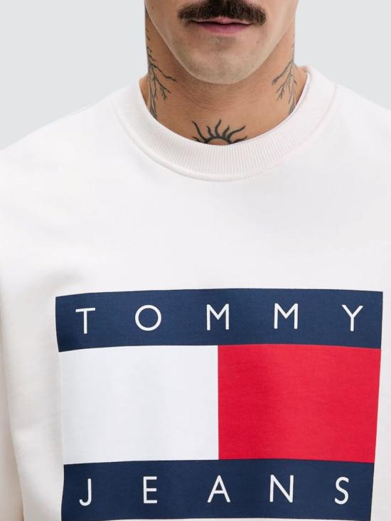 26SS 토미진 긴팔 티셔츠 DM0DM22643 YBH Yellow Cream - TOMMY JEANS