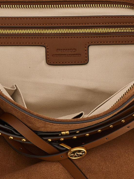 26SS 핑코 숄더백 105903A0F6 L17Q Brown - PINKO
