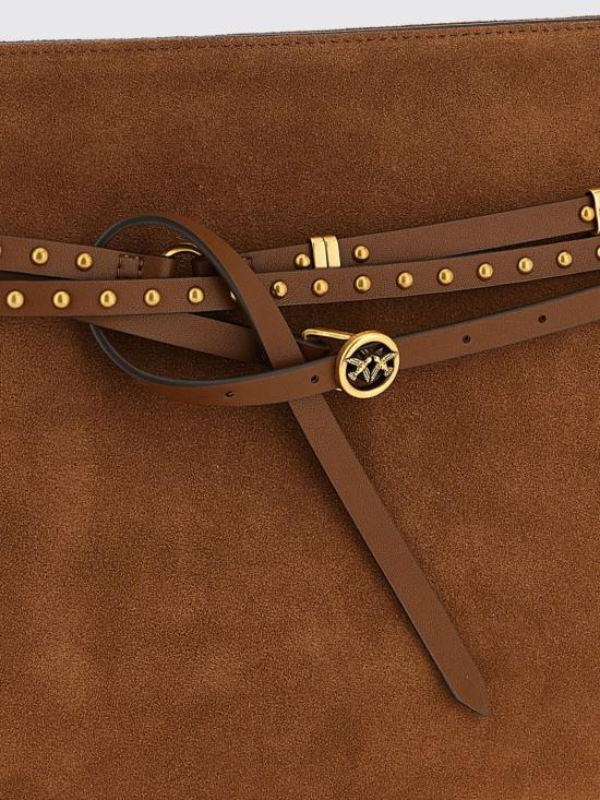 26SS 핑코 숄더백 105903A0F6 L17Q Brown - PINKO