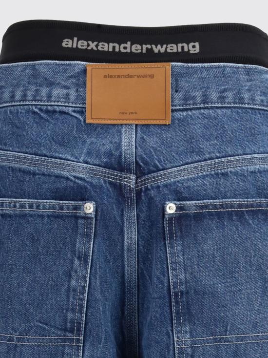26SS 알렉산더 왕 X 데님 프리스타일 와이드 진 4DC1264967 401 Blue - ALEXANDER WANG