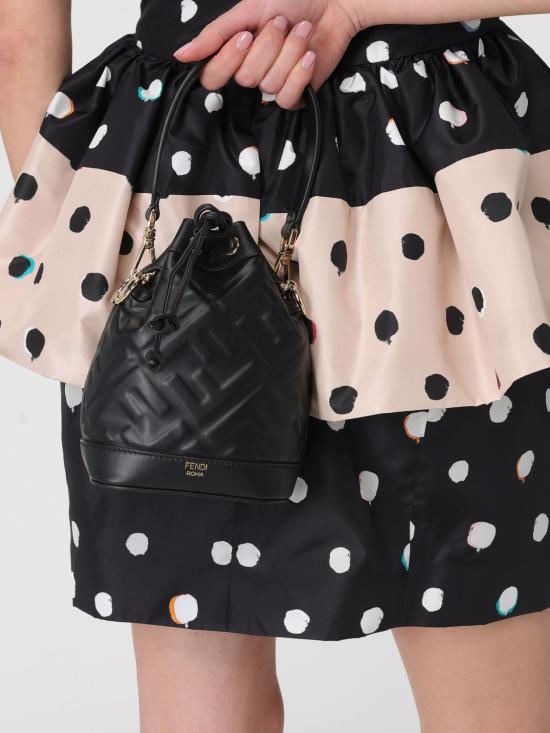 26SS 펜디 몬트레조 레더 미니 백 8BS093ANWT F0KUR Black - FENDI