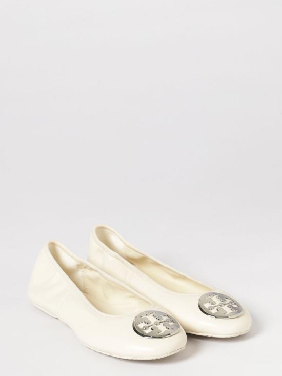 26SS 토리버치 플랫 슈즈 177201 100 Yellow Cream - TORY BURCH