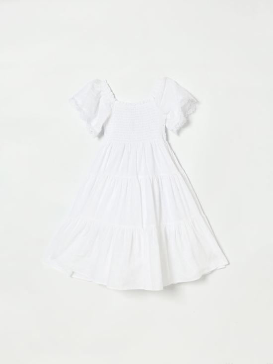 26SS [키즈] 에르마노 설비노 원피스 Z1G9057942 0099 White