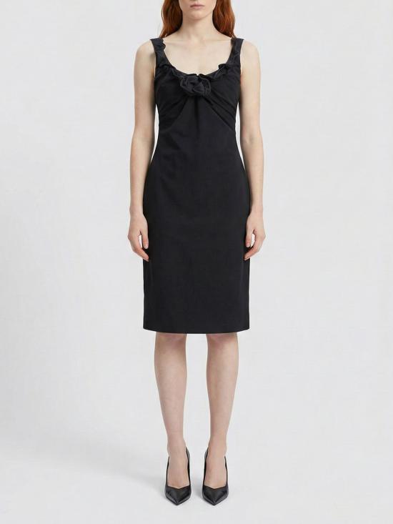 26SS 마그다뷰트림 롱 원피스 228426 Black