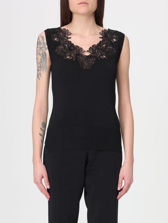 26SS 에르마노 설비노 민소매 티셔츠 D485L361APIKX 95708 Black