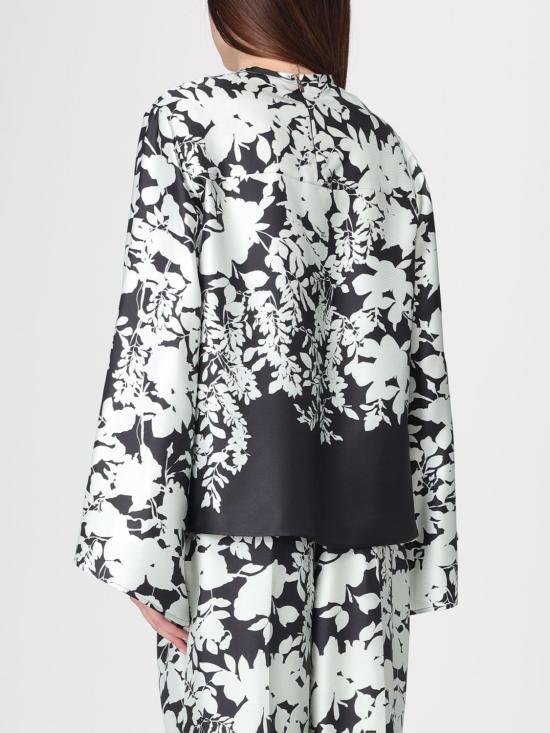 26SS 아뇨나 긴팔 티셔츠 TT1101 S4064 091 Black - AGNONA