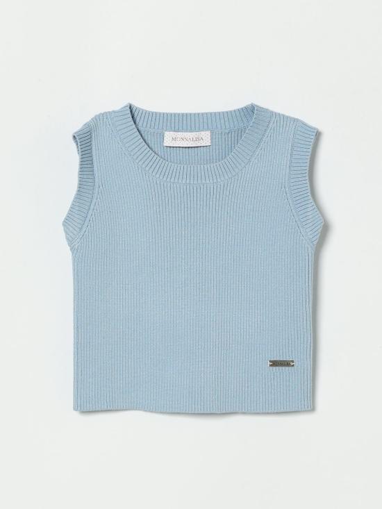 26SS [키즈] 모나리자 탑 79G6017029 0058 Gnawed Blue