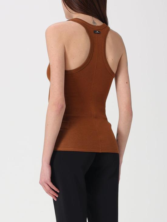 26SS 엘리자베타프랜치 민소매 티셔츠 CN77B61E2 600 Brown - ELISABETTA FRANCHI