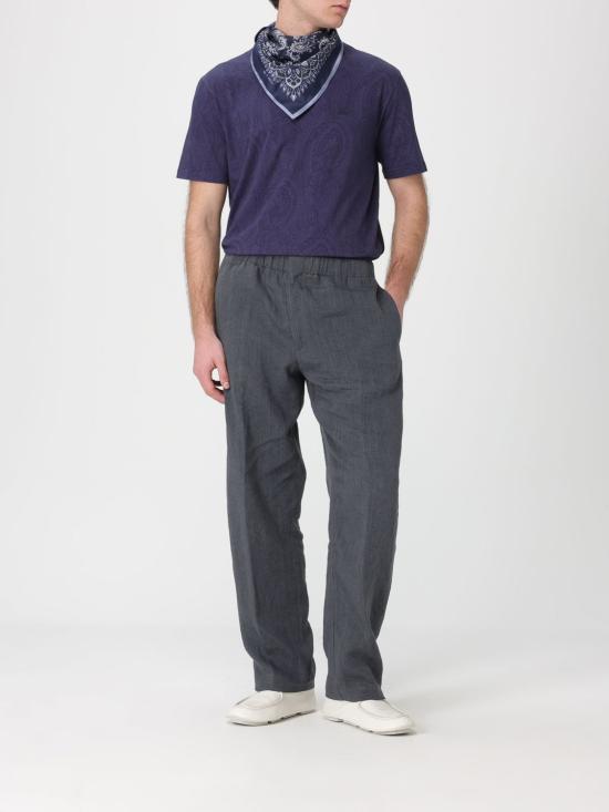 26SS 에트로 반팔 티셔츠 MRMA0002AKG31 B0065 Blue - ETRO