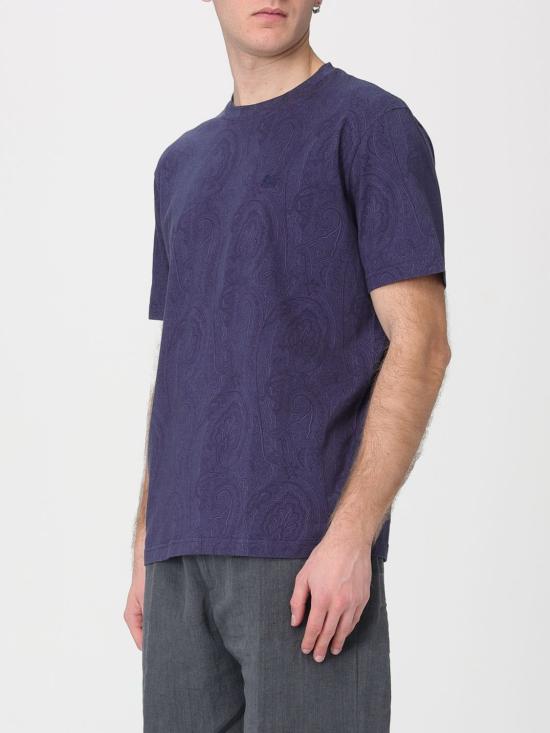 26SS 에트로 반팔 티셔츠 MRMA0002AKG31 B0065 Blue - ETRO