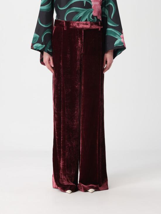 26SS 라 더블제이 팔라초 팬츠 TRO0135VEL019SOLID RE02 Red