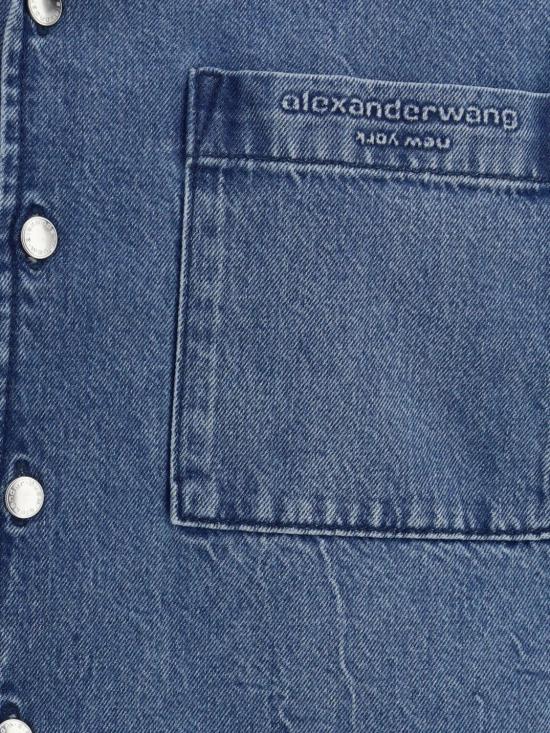 26SS 알렉산더 왕 셔츠 4DC1261976 400C Denim - ALEXANDER WANG