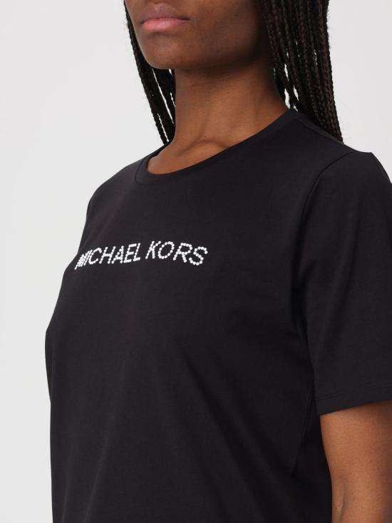 26SS 마이클 코어스 반팔 티셔츠 MR651QP97J 001 Black - MICHAEL KORS