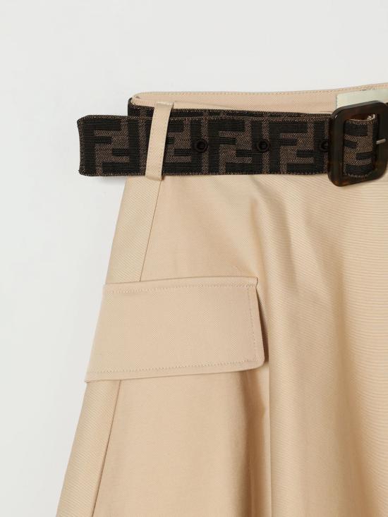 26SS [키즈] 펜디 스커트 JFE196AS5Y F1P2N Beige - FENDI